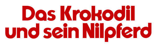 Das Krokodil und sein Nilpferd Bud Spencer und Terence Hill Film Cover Schriftzug Logo