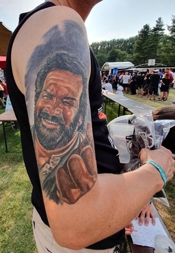 Bud Spencer Tattoo Oberarm