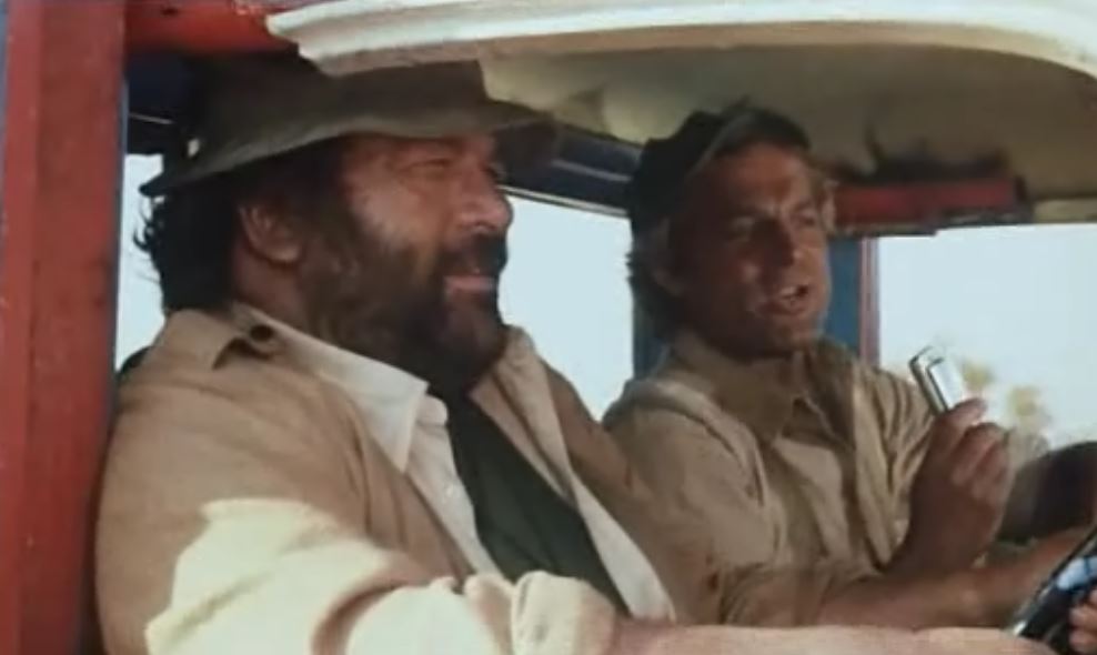 Bud Spencer and Terence Hill in the movie I’m for the Hippopotamus