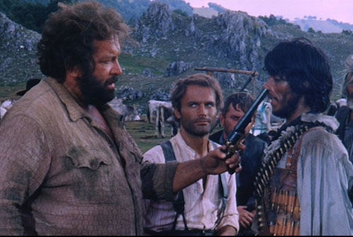 Thomas Rudy mit Bud Spencer und Terence Hill