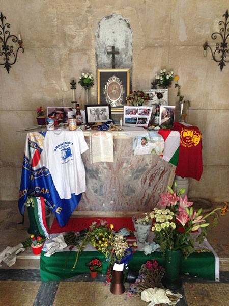 Gedenkstätte Bud Spencer mit Altar