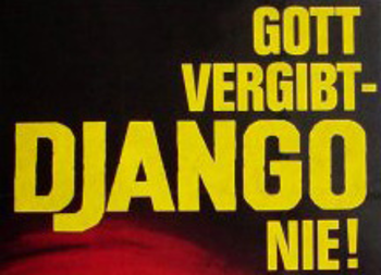 Gott vergibt Django nie BBud Spencer und Terence Hill Film Cover Schriftzug Logo